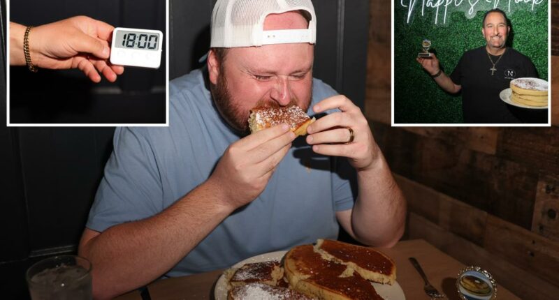 Diners canât eat 4 monster pizza-sized pancakes in 18 minutes in viral Long Island challenge